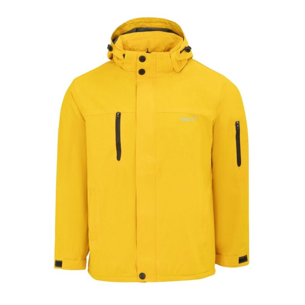 Gelert Mens Solid  Regular Parka / Yellow